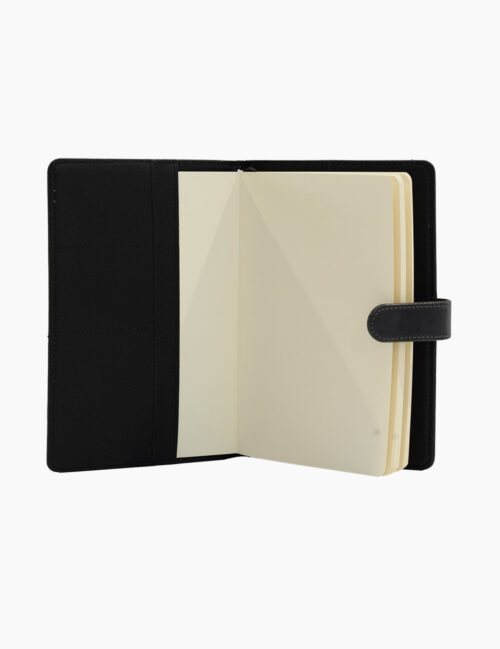 Agenda Nedatata, Biroco, Office A5 100 File, Hartie Ivory, cu Magnet, Negru