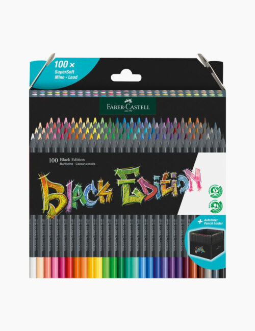 Set Creioane Colorate Faber Castell, Black Edition, 100 Culori, Supersoft, 100/set