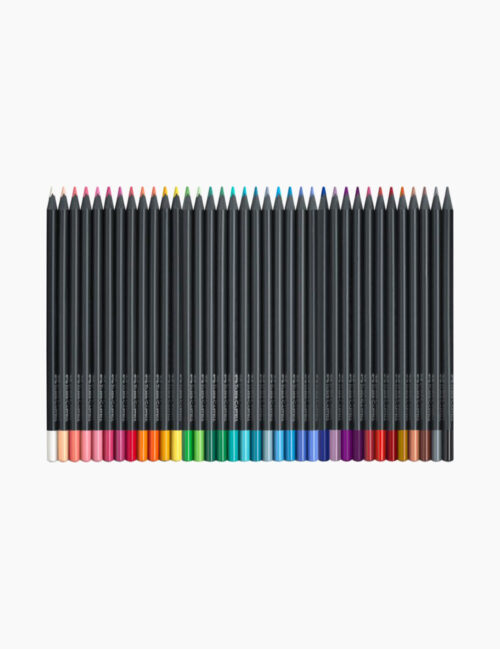 Set Creioane Colorate, Faber Castell, Black Edition, 36 Culori