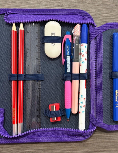 Penar Echipat Herlitz Free Spirit, 34 piese, 2 clape, 19.5 x 13.5 x 3.5 cm